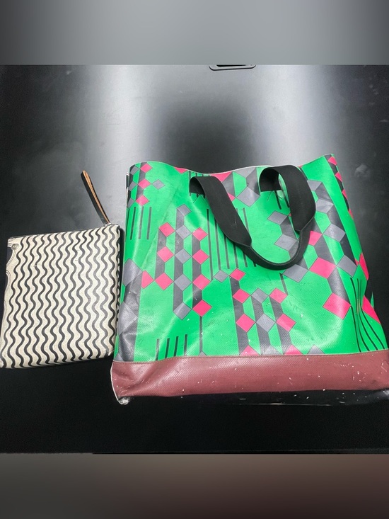 Marni Handbags - MARNI PVC Large Tote Bag with Attached Pouched - EUC LAPTOP BAG